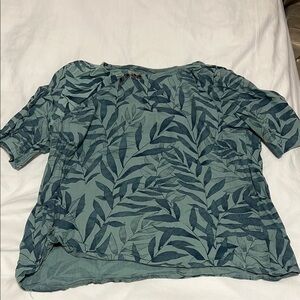 Leaf Print Women's Top